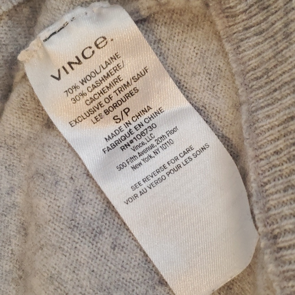 Vince Wool/Cashmere Hoodie SZ SM - Picture 6 of 7